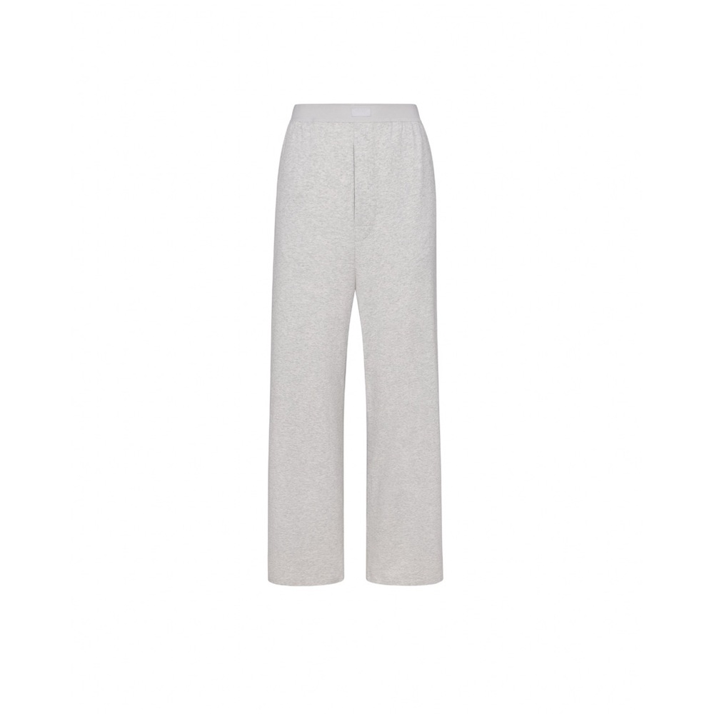 NWT NIB SKIMS Boyfriend Loose Pant Size Small in Heather Gray Oversized Pockets